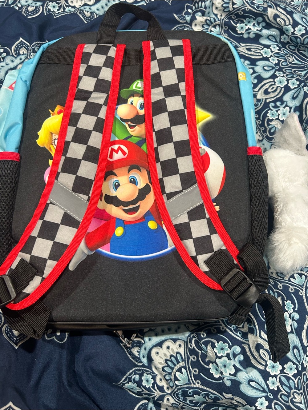 Nintendo Super Mario Kids Backpack - Black, Red, Blue - Picture 2 of 4